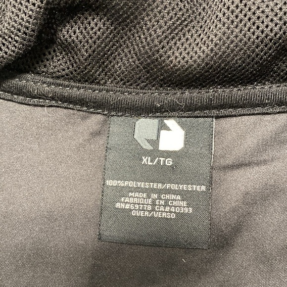 Black and White Windbreaker Stylish Y2K Lightweight Coat‎ Jacket Size XL - Picture 5 of 6